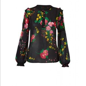 Cabi Thespian Blouse 5706 Floral medium NWT